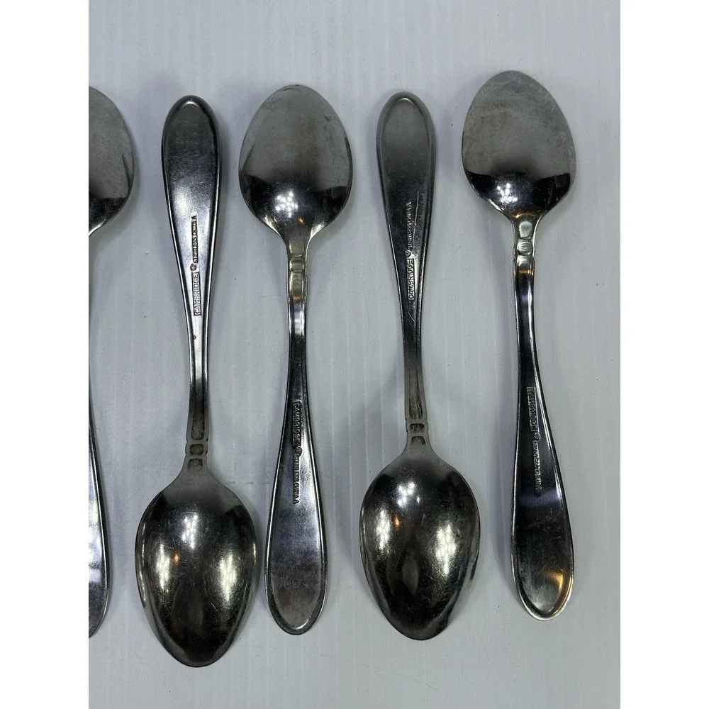 7 Cambridge Stainless Steel CHERISH Spoons Flatware
